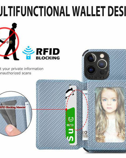 Wallet Magnetic Stand Shockproof Case for iPhone - Libiyi