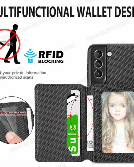 Wallet Magnetic Stand Shockproof Case for Samsung - Libiyi