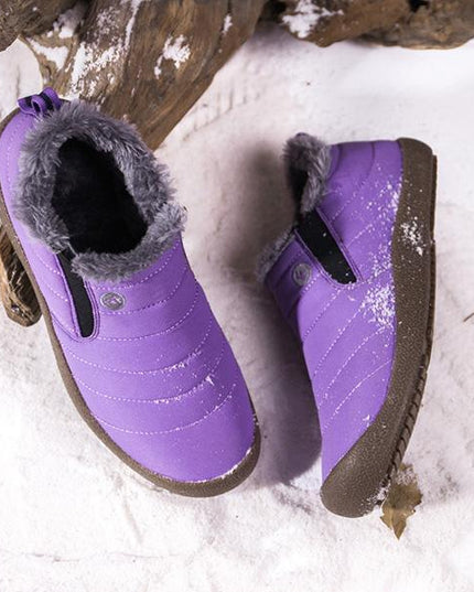 Large Size Waterproof Warm Cotton Snow Boots Lovers Shoes - RoseNova