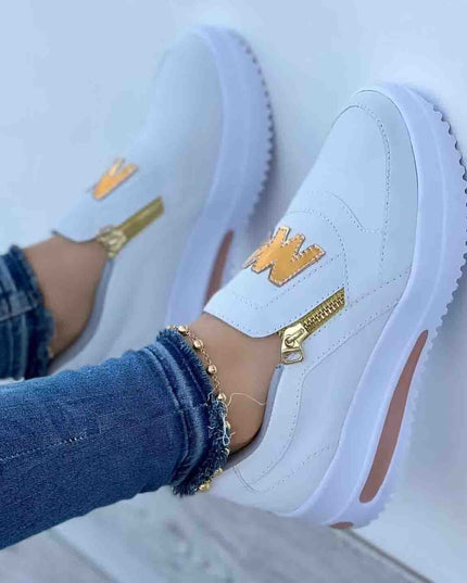 Libiyi Casual  Zipper Platform Sneakers for Women - Libiyi