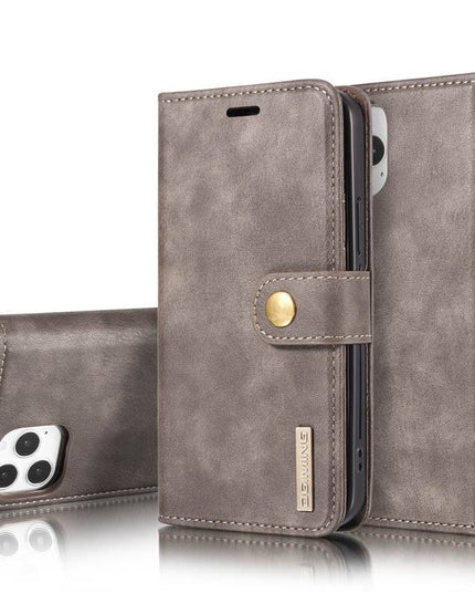 DG.MING Magnetic Detachable Leather Wallet iPhone Case - Libiyi