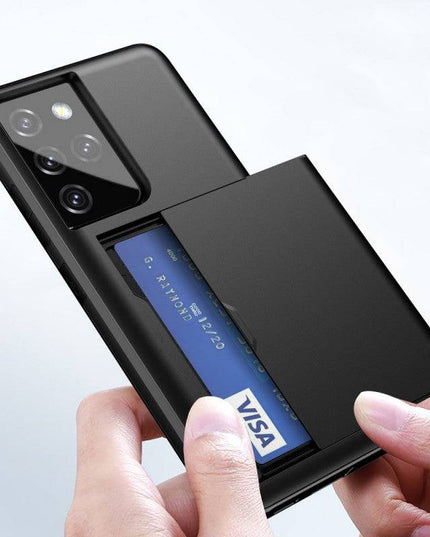 Rigide Flashy Porte-cartes Case For Samsung Galaxy S21 Ultra(5G) - Libiyi