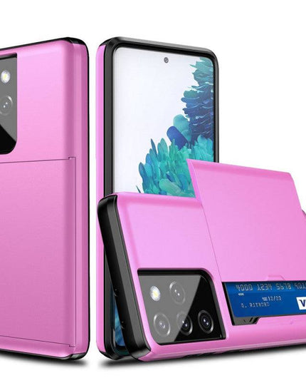 Rigide Flashy Porte-cartes Case For Samsung Galaxy S21 Ultra(5G) - Libiyi