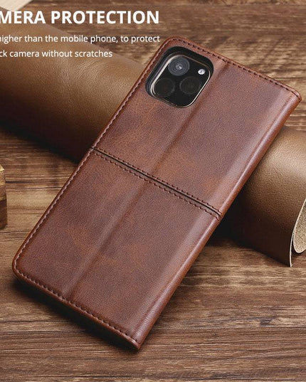 TPU + PU Leather Phone Cover Case for Samsung A50 - Libiyi