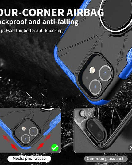 Robot 3 in 1 Heavy Duty Defender Case For iPhone 12 Mini - Libiyi