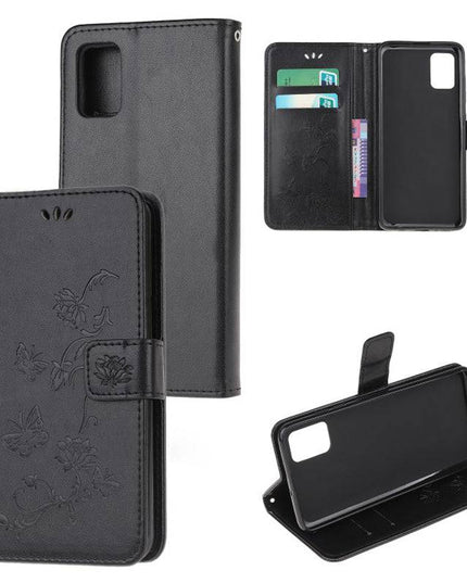 Imprint Butterfly Flower Leather Mobile Phone Case for Samsung S20 ultra - Libiyi