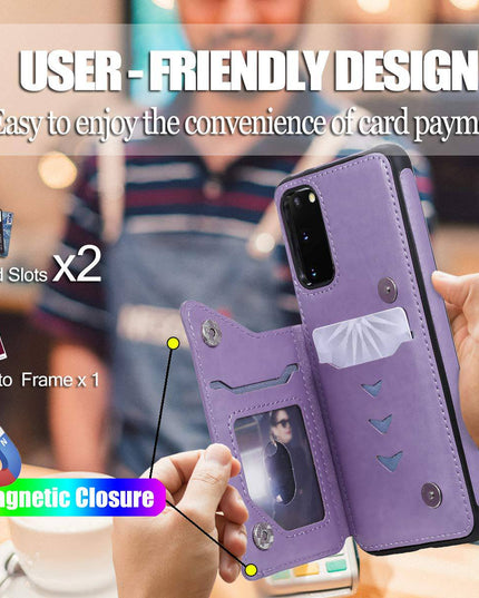 New Luxury Embossing Wallet Cover For SAMSUNG S20 Plus-Fast Delivery - Libiyi