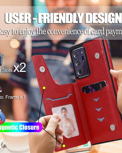 New Luxury Embossing Wallet Cover For SAMSUNG Note 20 Ultra-Fast Delivery - Libiyi