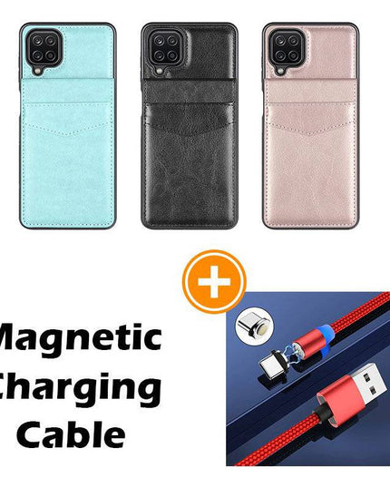 Dual Layer Lightweight Leather Wallet Case for Samsung Galaxy A12 - Libiyi