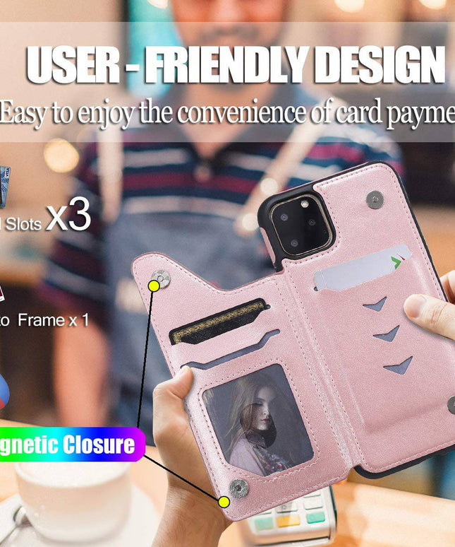 New Luxury Embossing Wallet Cover For iPhone 11Pro Max-Fast Delivery - Libiyi