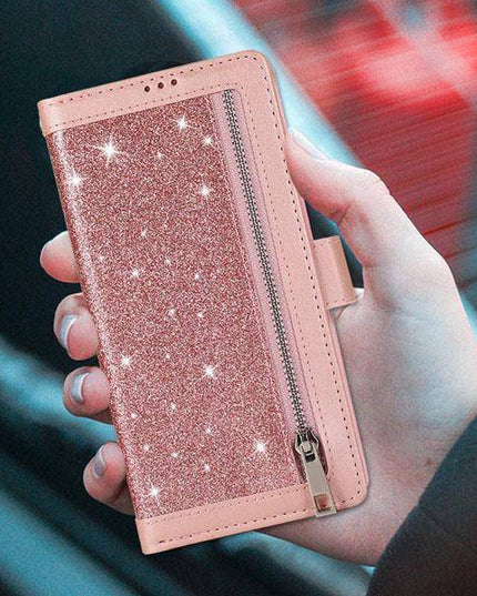 Bling Wallet Case with Wrist Strap for iPhone 13 Series - Libiyi