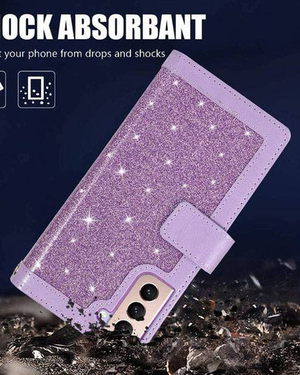 Bling Wallet Leather Case for Samsung S21 - Libiyi