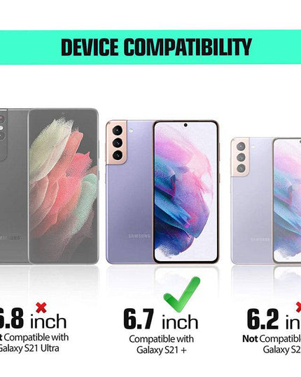 Dual Layer Lightweight Leather Wallet Case for Samsung Galaxy S21 Plus - Libiyi