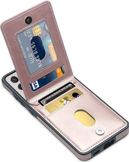 Dual Layer Lightweight Leather Wallet Case for Samsung Galaxy S21 Ultra - Libiyi