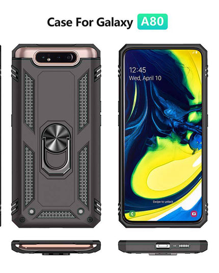 Luxury Armor Ring Bracket Phone Case For Samsung A80-Fast Delivery - Libiyi