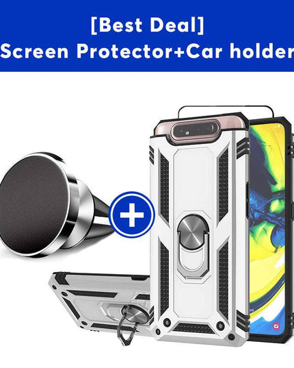 Luxury Armor Ring Bracket Phone Case For Samsung A80-Fast Delivery - Libiyi