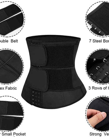 Women Waist Trainer Corset Sport Girdle Slimming Shaper(Sauna Sweat Faja) - Libiyi