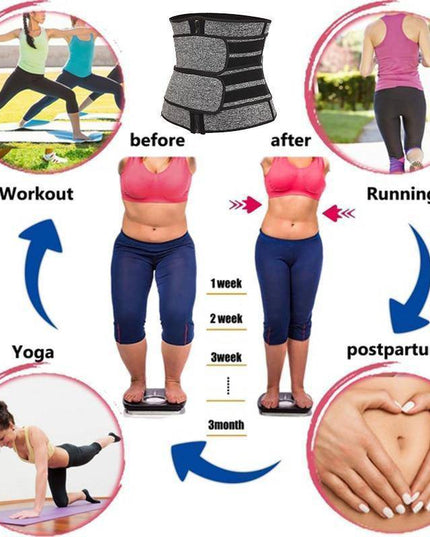 Women Waist Trainer Corset Sport Girdle Slimming Shaper(Sauna Sweat Faja) - Libiyi