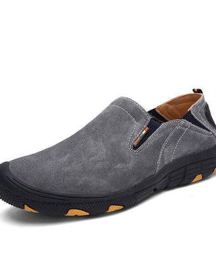 Men's Loafers & Slip-Ons Casual Daily Pigskin Breathable Non-slipping Wear Proof Walking Shoes - Libiyi