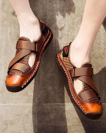 Men's Casual Beach Breathable Plus Size Sandals - Libiyi