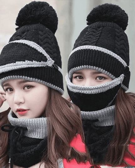 2022 New 3 in 1 Winter Beanie Set - Libiyi