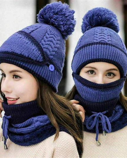 2022 New 3 in 1 Winter Beanie Set - Libiyi