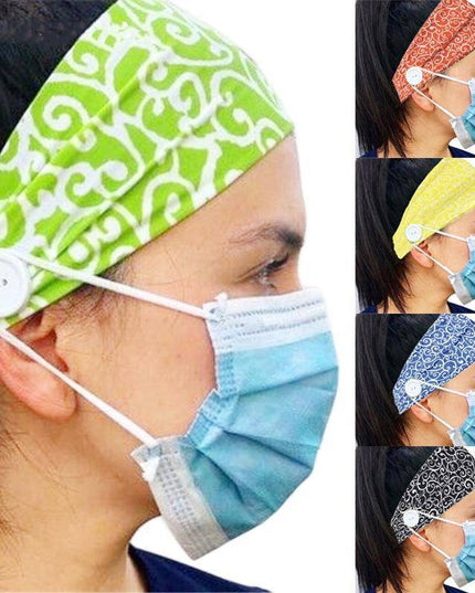 Button Elastic Hair Bands For Ear Saver - Libiyi