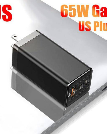 65W GaN Charger Quick Charge QC4.0 QC PD3.0 PD USB C Type C Fast Charger For Samsung Macbook iPhone - Libiyi